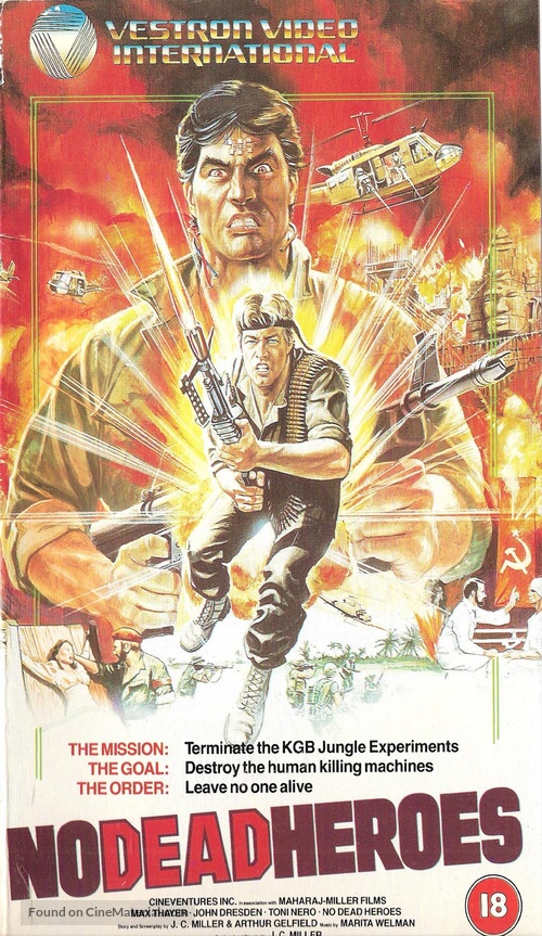 No Dead Heroes - British VHS movie cover