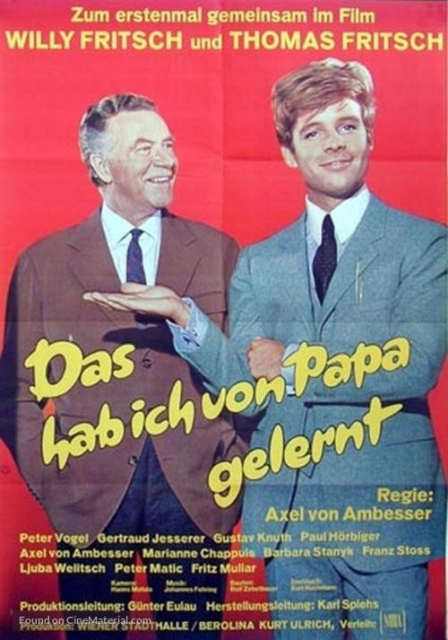 Das hab ich von Papa gelernt - German Movie Poster