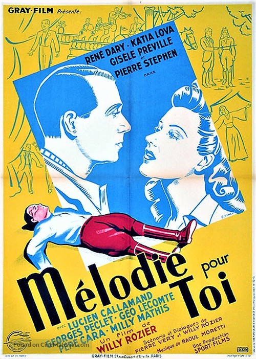 M&eacute;lodie pour toi - French Movie Poster