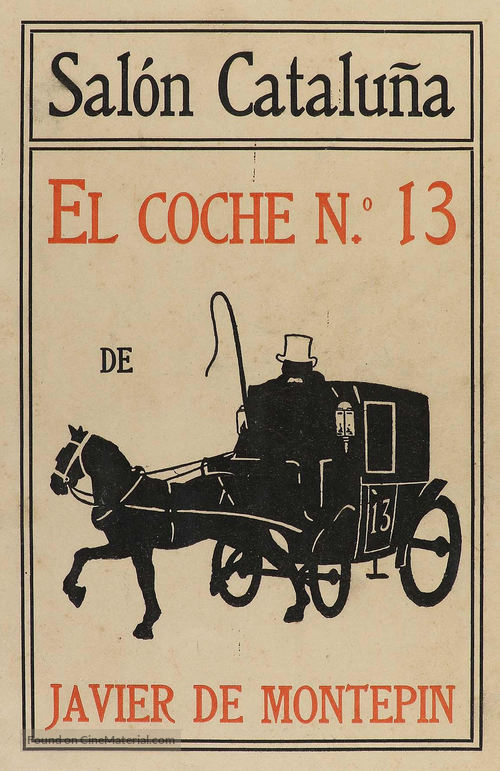 Fiacre n. 13, Il - Spanish Movie Poster