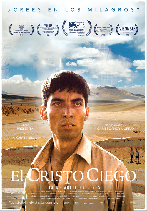 El Cristo ciego - Chilean Movie Poster