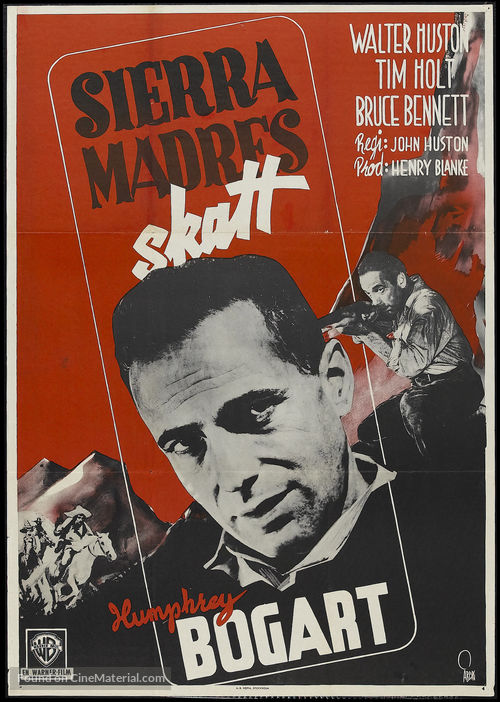 The Treasure of the Sierra Madre - Swedish Movie Poster
