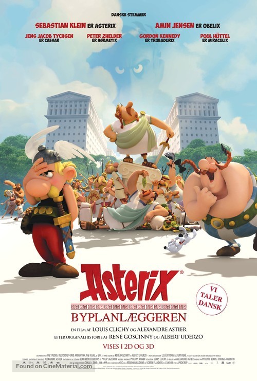 Ast&eacute;rix: Le domaine des dieux - Danish Movie Poster