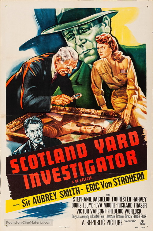 Scotland Yard Investigator - Re-release movie poster