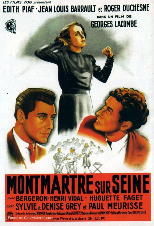 Montmartre-sur-Seine - French Movie Poster