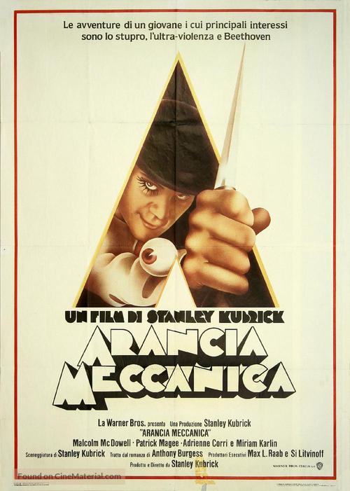 A Clockwork Orange - Italian Movie Poster