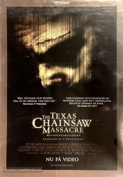 The Texas Chainsaw Massacre - Swedish Movie Poster
