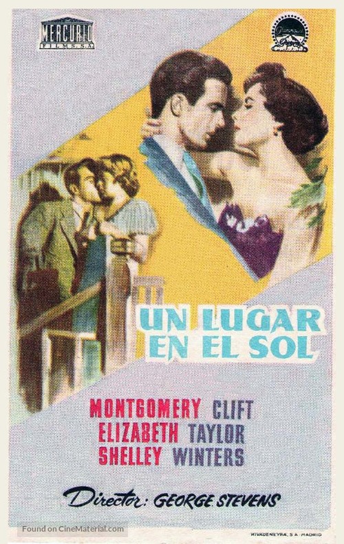 A Place in the Sun - Spanish Movie Poster