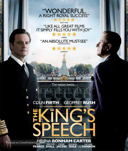 The King&#039;s Speech - Blu-Ray movie cover