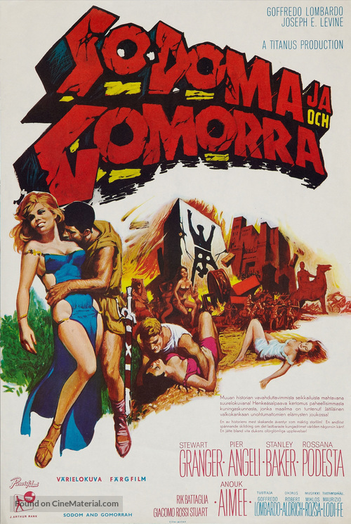 Sodom and Gomorrah - Finnish Movie Poster
