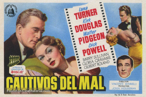 The Bad and the Beautiful - Spanish Movie Poster