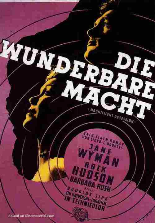 Magnificent Obsession - German Movie Poster