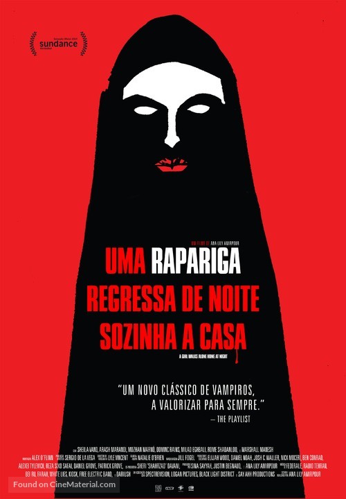 A Girl Walks Home Alone at Night - Portuguese Movie Poster