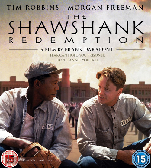 The Shawshank Redemption - British Blu-Ray movie cover