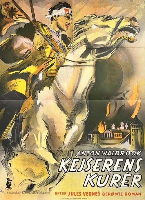 Der Kurier des Zaren - Danish Movie Poster