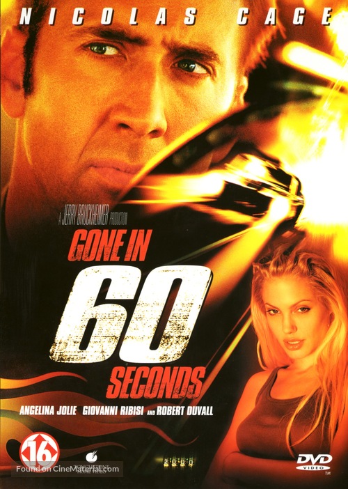Gone In 60 Seconds - Dutch DVD movie cover