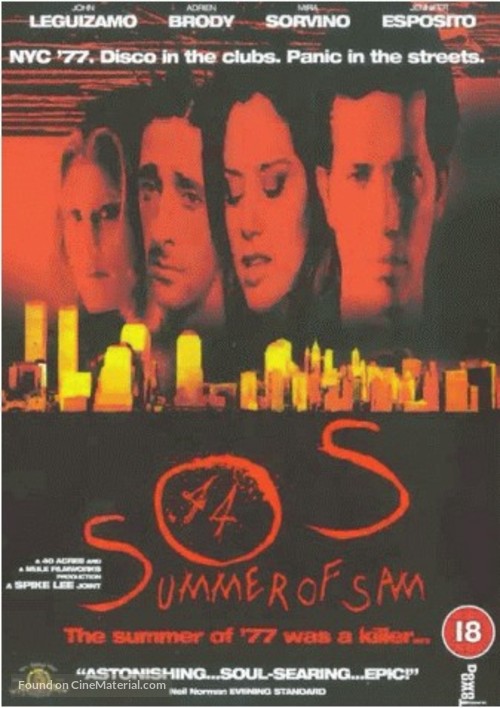 Summer Of Sam - British DVD movie cover