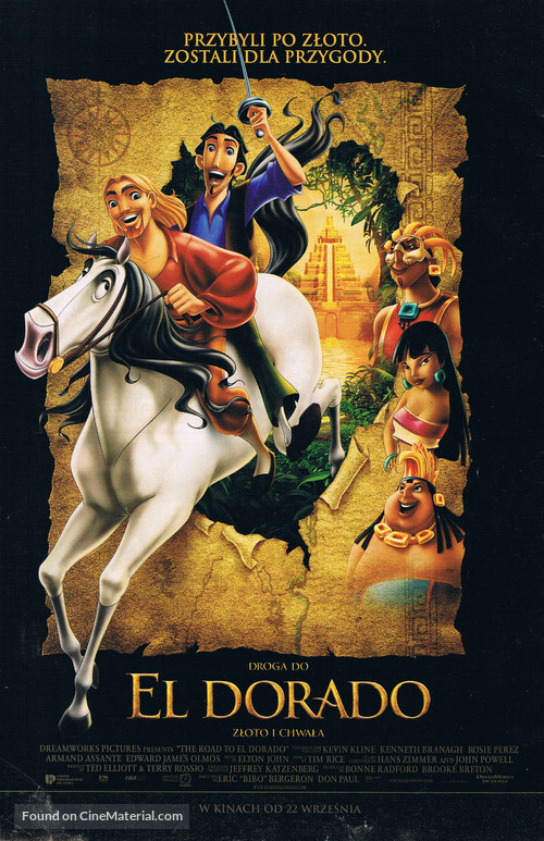 The Road to El Dorado - Polish Movie Poster