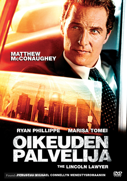 The Lincoln Lawyer - Finnish DVD movie cover