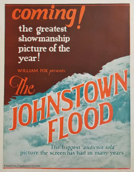 The Johnstown Flood (1926) movie poster