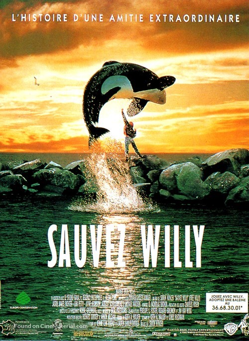 Free Willy - French Movie Poster