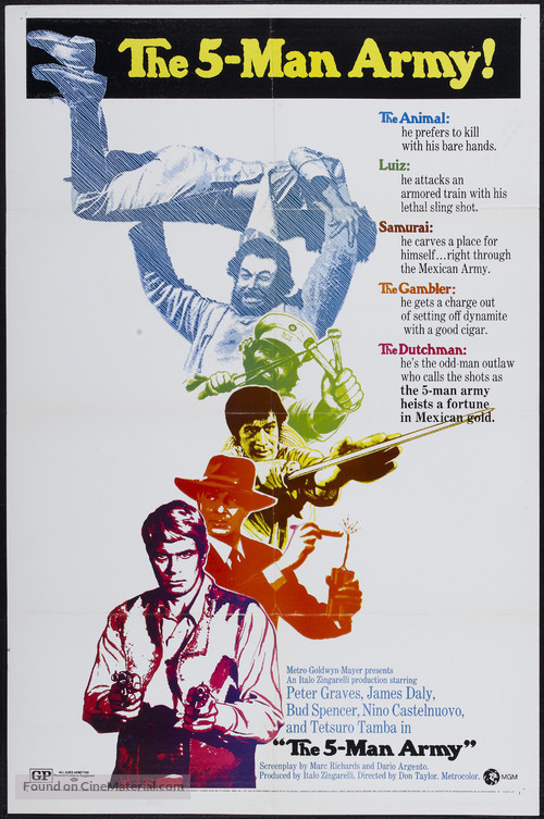 Esercito di cinque uomini, Un - Movie Poster