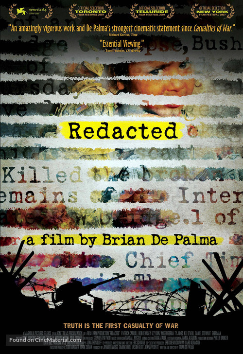 Redacted - Belgian Movie Poster