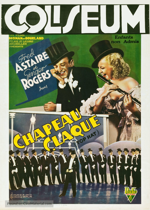 Top Hat - Belgian Movie Poster