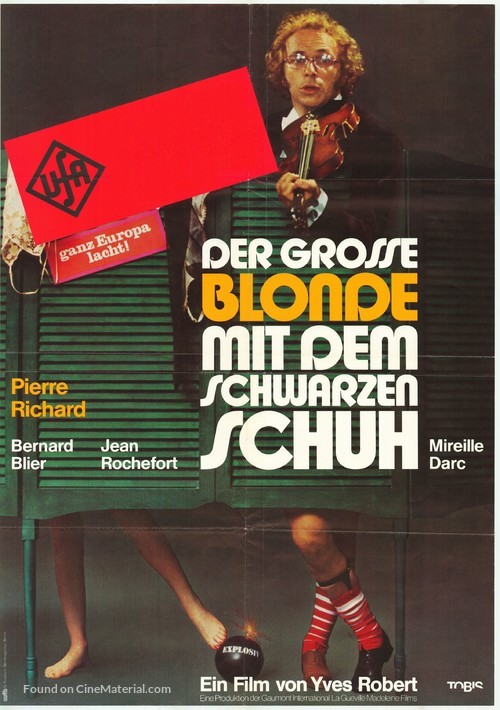 Le grand blond avec une chaussure noire - German Movie Cover
