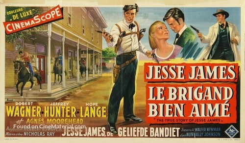 The True Story of Jesse James - Belgian Movie Poster