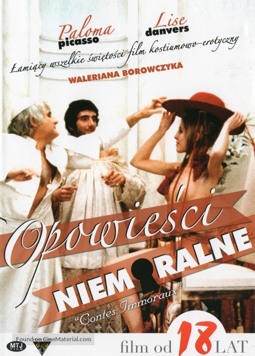 Contes immoraux - Polish DVD movie cover