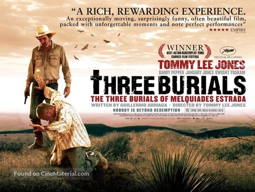 The Three Burials of Melquiades Estrada - British Movie Poster