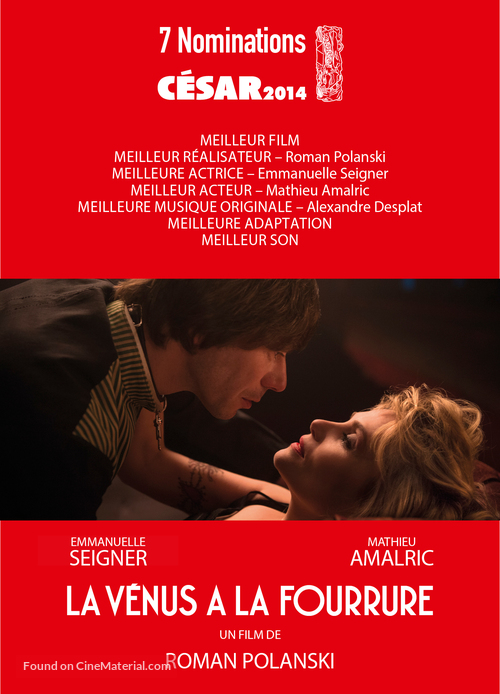 La V&eacute;nus &agrave; la fourrure - French Movie Poster