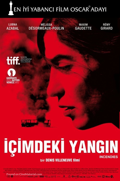 Incendies - Turkish Movie Poster