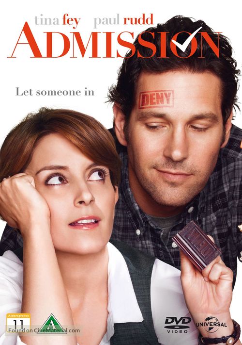 Admission - Danish DVD movie cover