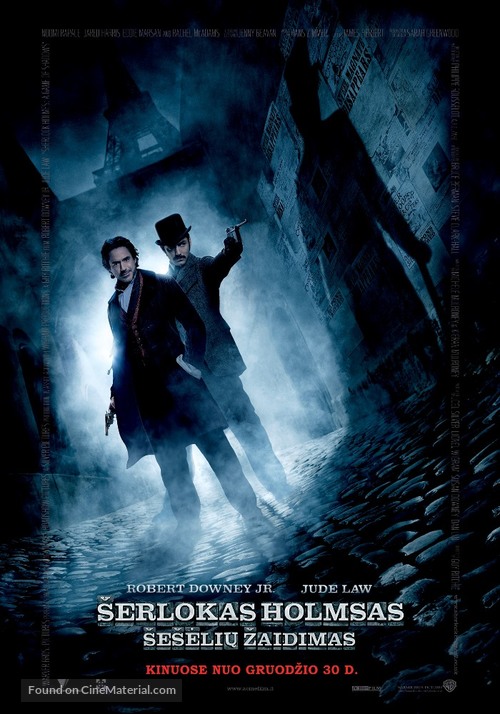 Sherlock Holmes: A Game of Shadows - Lithuanian Movie Poster