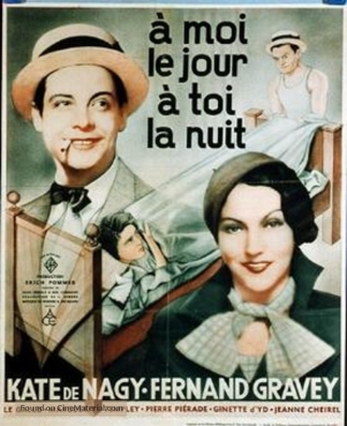 &Agrave; moi le jour, &agrave; toi la nuit - French Movie Poster