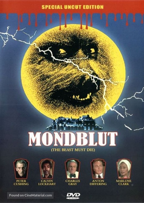 The Beast Must Die - German DVD movie cover