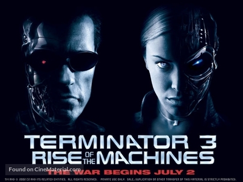 Terminator 3: Rise of the Machines - British Movie Poster