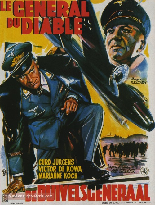 Teufels General, Des - Belgian Movie Poster