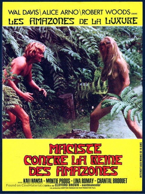 Maciste contre la reine des Amazones - French Movie Poster