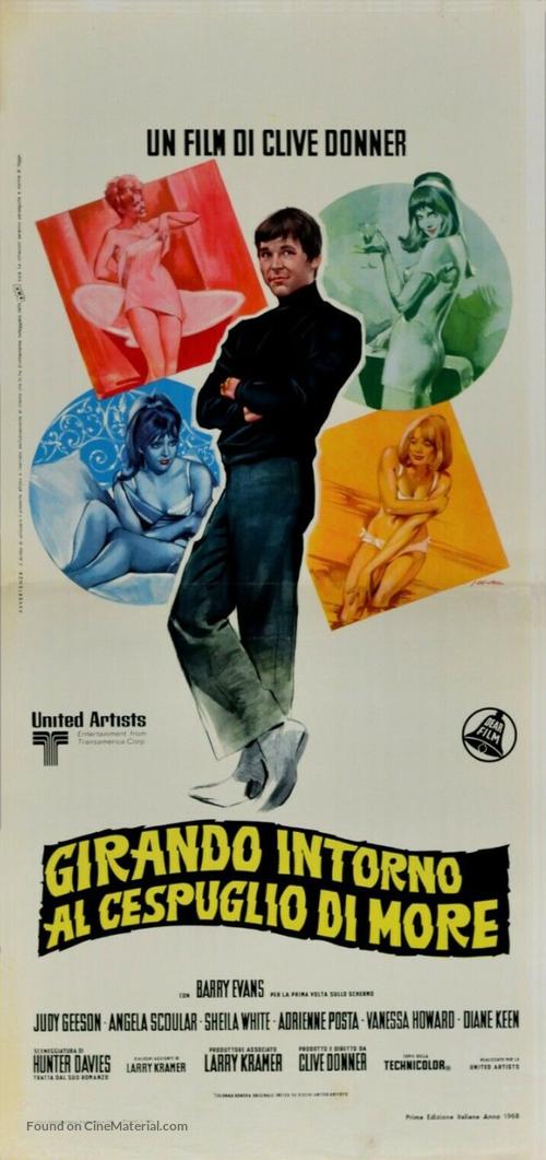 Here We Go Round the Mulberry Bush - Italian Movie Poster