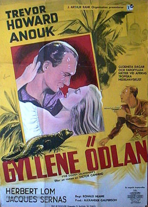 Golden Salamander - Swedish Movie Poster