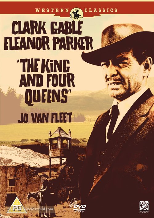 The King and Four Queens - British DVD movie cover