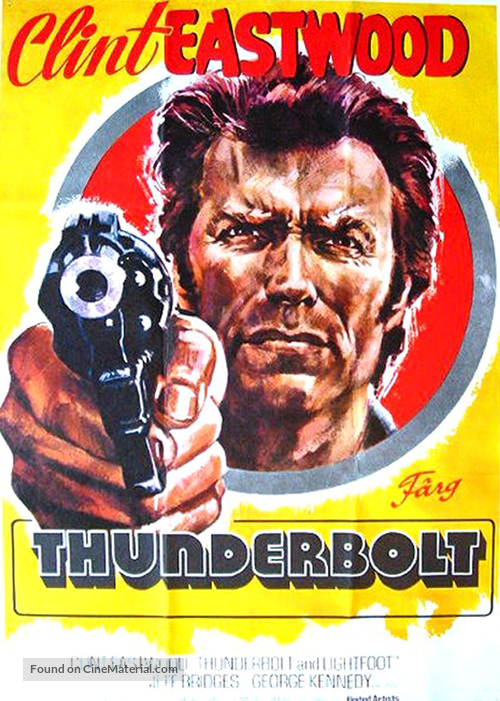 Thunderbolt And Lightfoot - Swedish Movie Poster