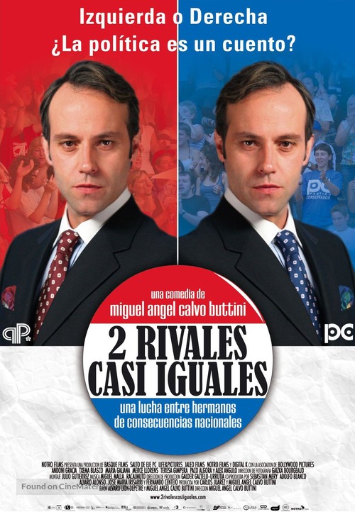Dos rivales casi iguales - Spanish Movie Poster