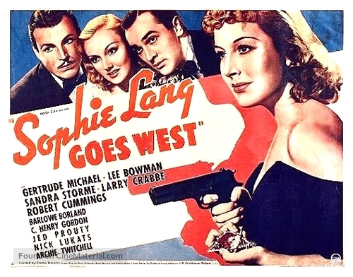 Sophie Lang Goes West - Movie Poster