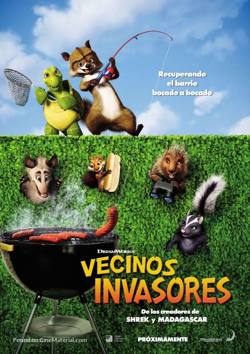 Over the Hedge - Spanish Movie Poster