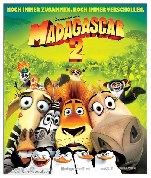 Madagascar: Escape 2 Africa - Swiss Movie Poster