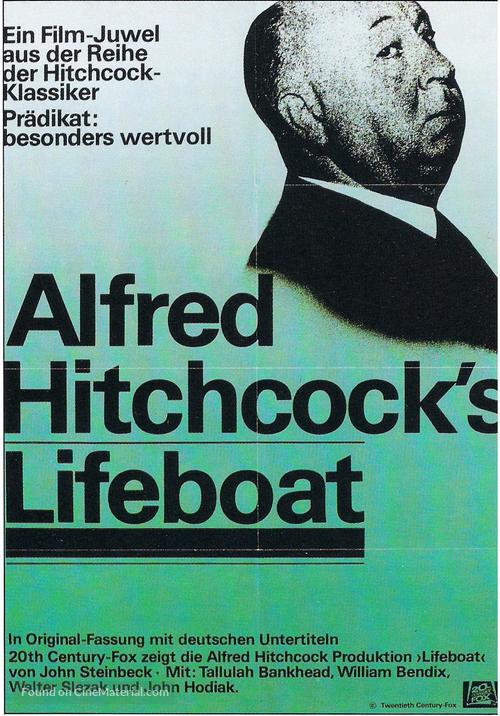 Lifeboat - German Re-release movie poster
